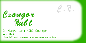 csongor nubl business card